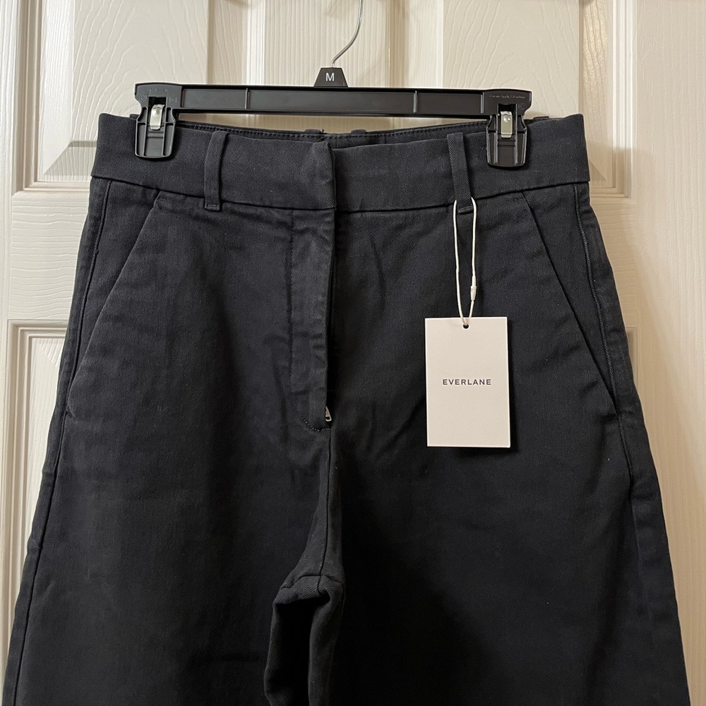 NWT EVERLANE WIDE LEG BLACK PANTS